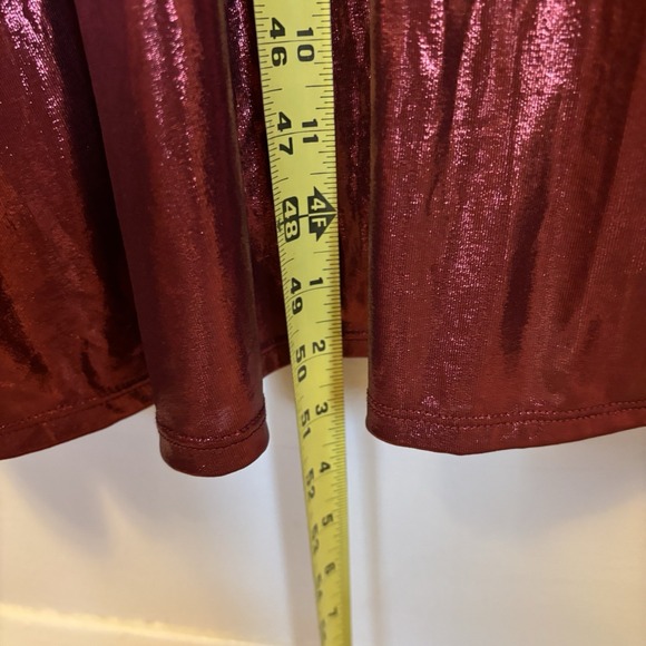 NEW Torrid Red Liquid‎ Knit Midi Dress Metallic Holiday Christmas 4X - Picture 6 of 8